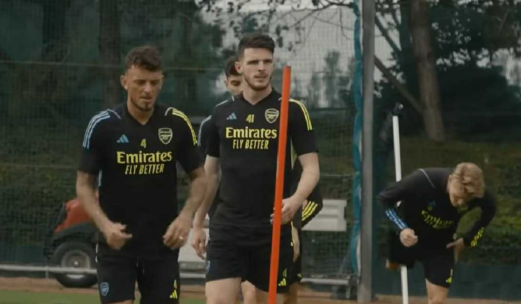 Pemain Arsenal Sedang Latihan Comeback Arsenal ke Liga Champions Bikin Sevilla Ketar-ketir