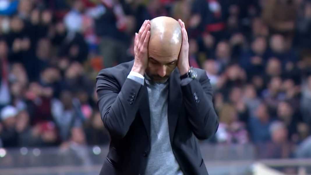 Pep Guardiola gestures Kata-kata Guardiola Soal Tim Nasional Tahun 2018 Ini Menghantui Manchester City