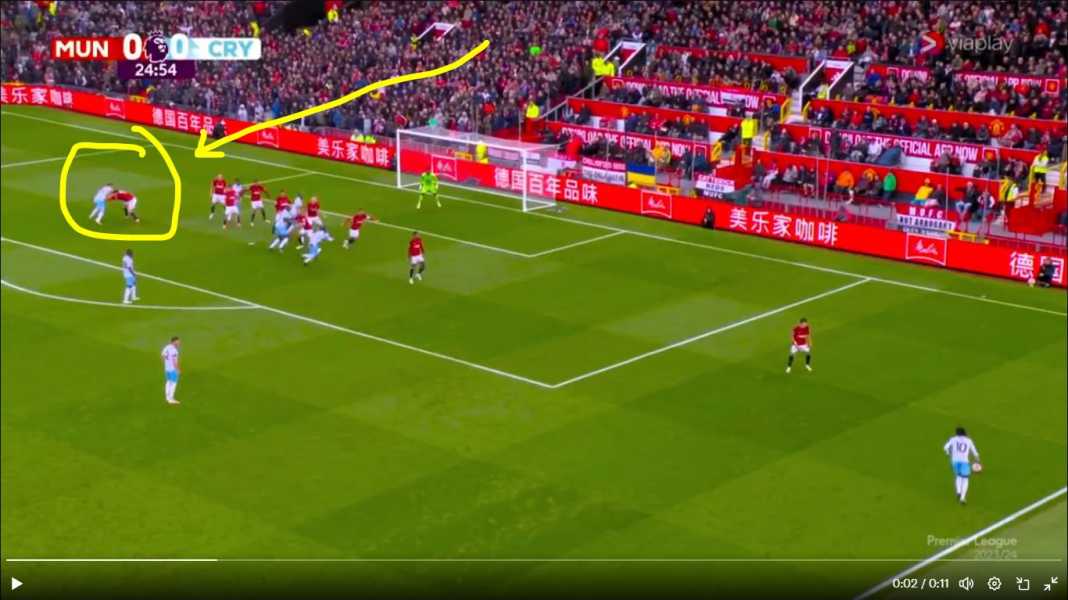 Posisi Joachim Andersen sebelum cetak gol ke gawang Andre Onana Erik ten Hag Out Saja? Manchester United Sudah Empat Kali Kalah!