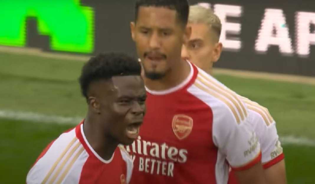 Selebrasi Pemain Arsenal Lawan Everton Derby London Utara, Ujian untuk Arsenal Menangkan Gelar