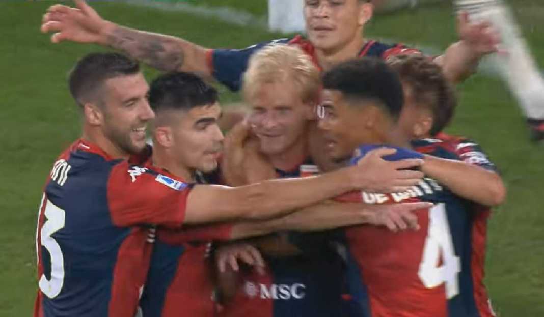 Selebrasi Pemain Genoa Lawan Roma Awal Musim, Genoa Penghancur Tim Sekota Lazio dan AS Roma di Serie A