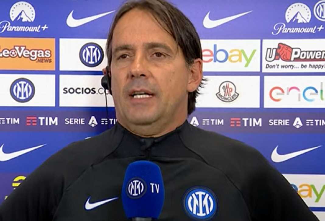 Simone Inzaghi usai laga derby Inter Milan vs AC Milan Simone Inzaghi usai laga derby Inter Milan vs AC Milan