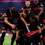 Skuad Bayer Leverkusen saat laga melawan Bayern Munchen