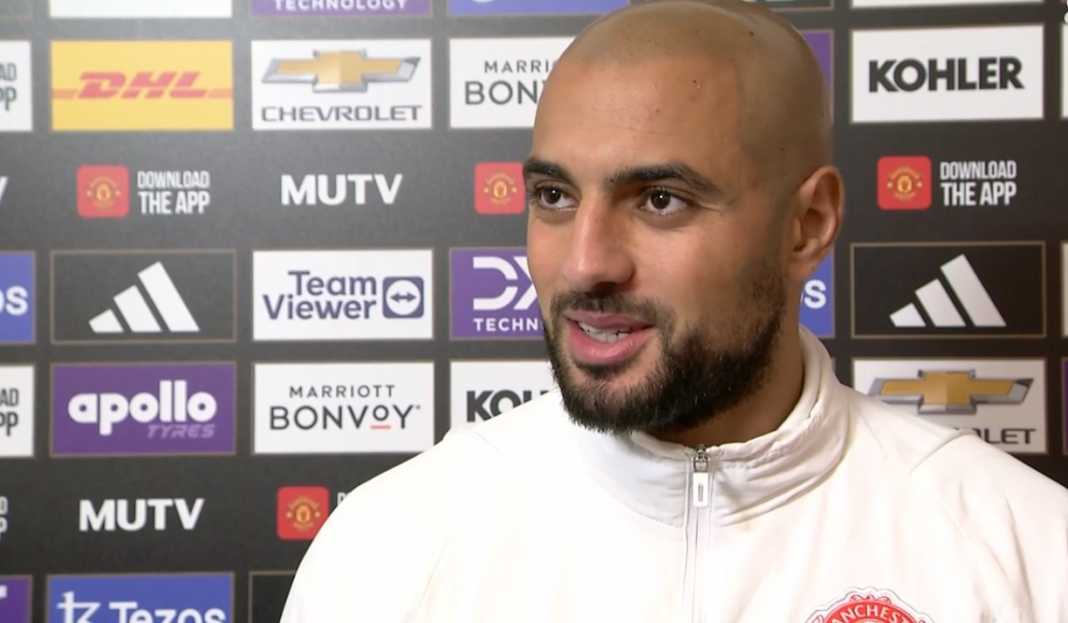 Sofyan Amrabat dalam wawancara usai pertandingan Dimainkan Sebagai Bek, Sofyan Amrabat: Jadi Kiper Pun Saya Mau Demi Manchester United!