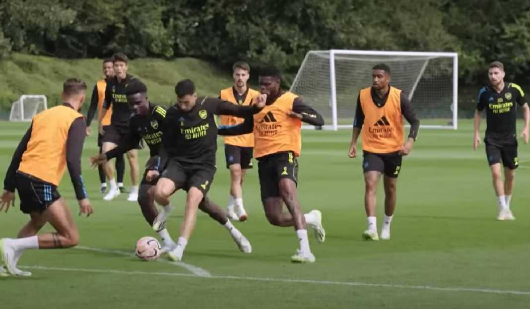 Suasana Latihan Pemain Arsenal Alasan Mengapa Cuma Arsenal yang Bisa Hentikan The Citizens di Liga Inggris