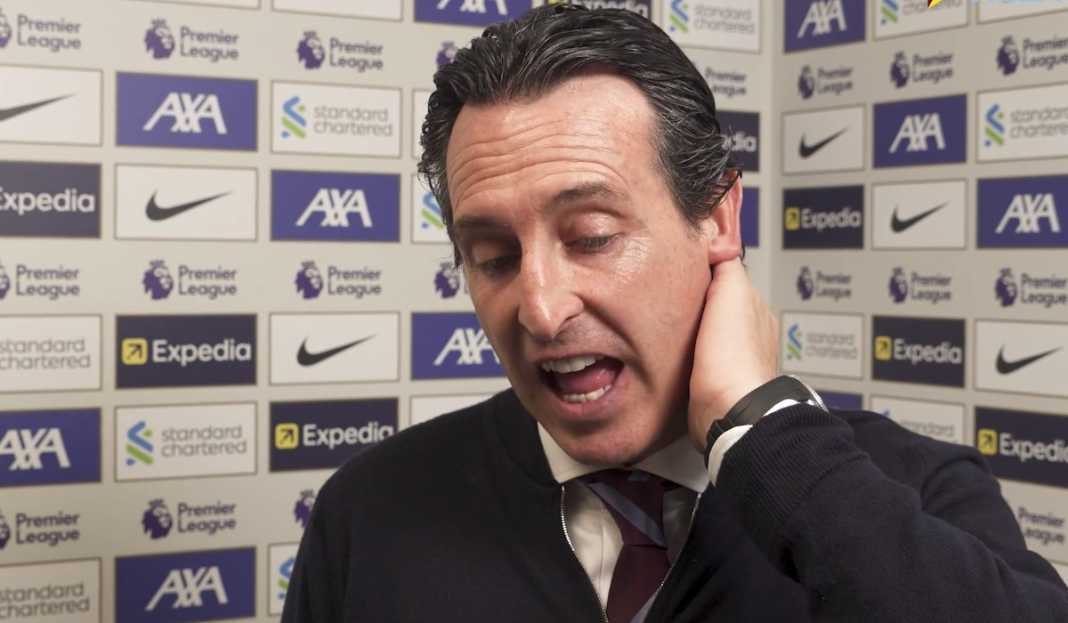 Unai Emery dalam wawancara usai pertandingan Unai Emery Sesalkan Kurangnya Ketajaman Timnya Usai Kekalahan Melawan Liverpool