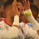 Youssef En-Nesyri Sesaat Setelah Mencetak Gol untuk Sevilla