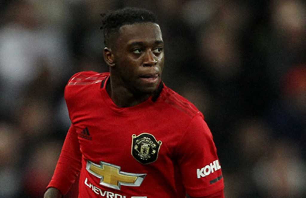 Aaron Wan-Bissaka dalam sebuah laga Manchester United