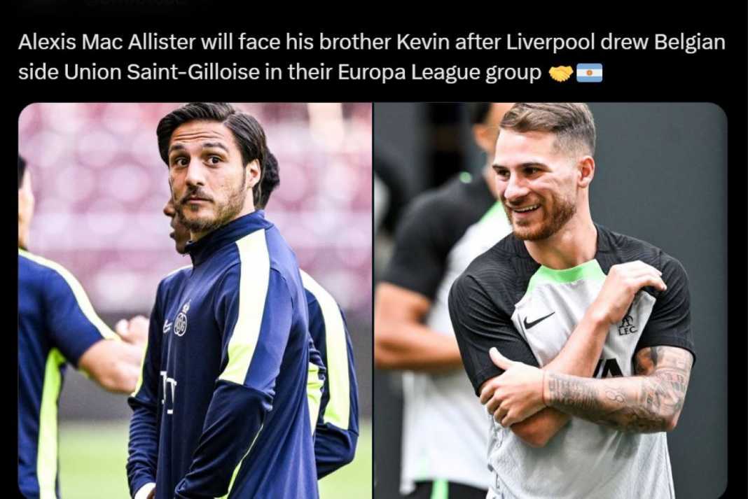 Alexis Mac Allister, Kevin Mac Allister Liverpool vs Royal Union: Perang Saudara Alexis vs Kevin Mac Allister