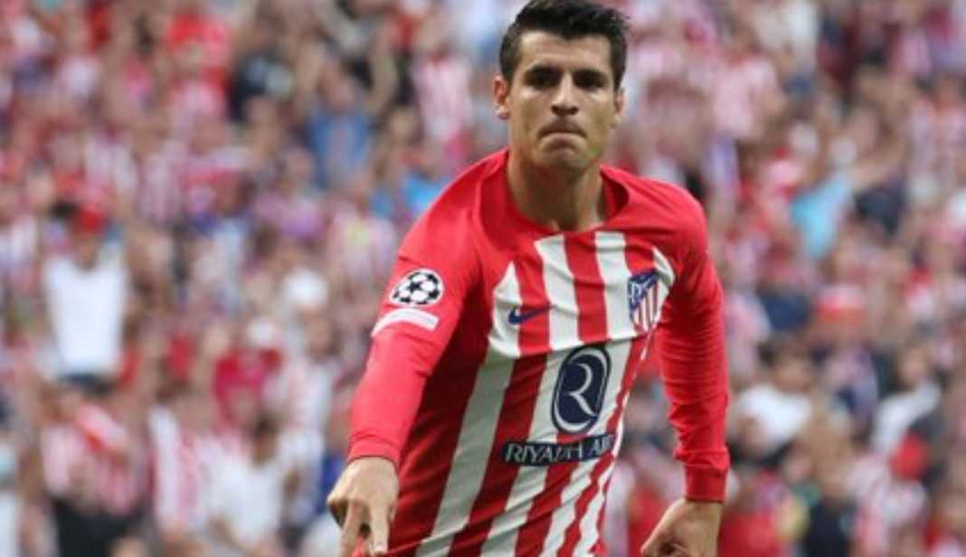 Alvaro Morata di laga Atletico Madrid vs Feyenoord di Liga Champions Alvaro Morata di laga Atletico Madrid vs Feyenoord di Liga Champions