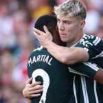 Anthony Martial dan Rasmus Hojlund pemain Manchester United