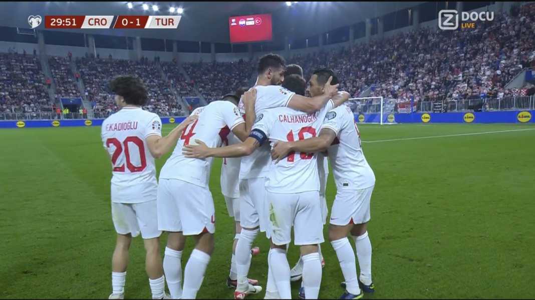 Baris Yilmaz cetak gol kontra Kroasia Turki Selangkah Lagi Lolos ke Piala Eropa 2024 Setelah Kalahkan Kroasia