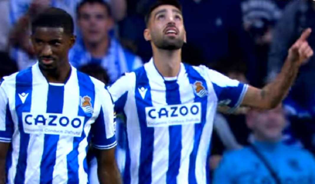 Brais Mendez Kanan Selebrasi Usai Cetak Gol untuk Real Sociedad Alasan Atletico Madrid Ingin Rekrut Gelandang Kunci Real Sociedad