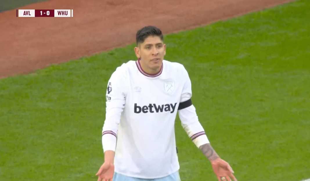 Edson Alvarez di laga melawan Aston Villa West Ham United Ingin Akhiri Hattrick Tanpa Kemenangan Saat Menjamu The Toffees