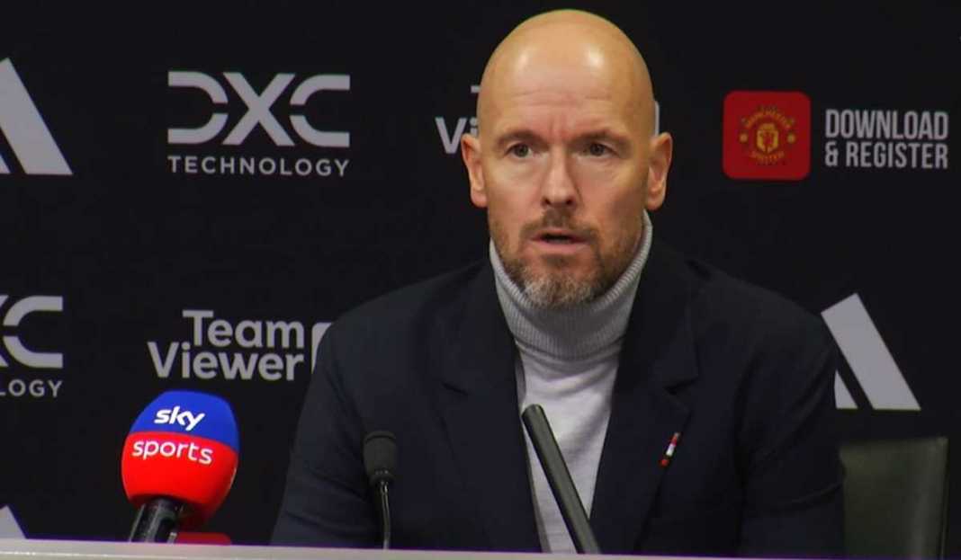 Erik ten Hag dalam konferensi pers Mari Kita Simak Apalagi Pembelaan Erik ten Hag Usai Kekalahan Manchester United