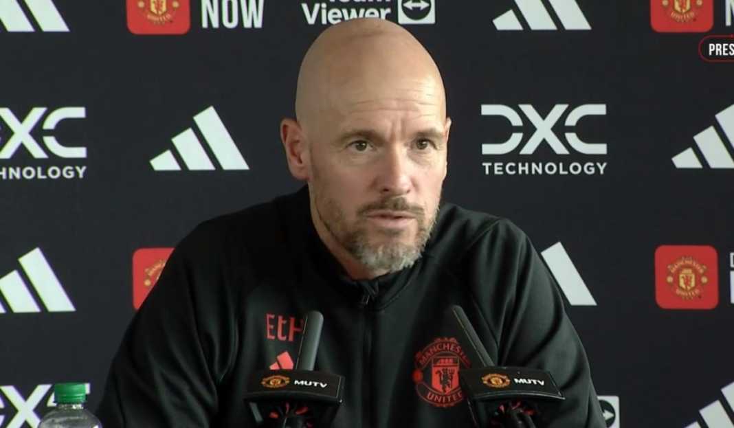 Erik ten Hag dalam konferensi pers Manchester United Mengurai Tantangan Konsistensi: Pandangan Erik ten Hag untuk Manchester United