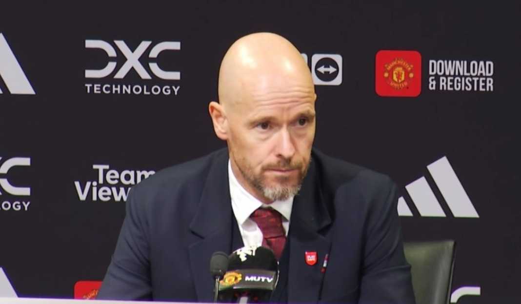 Erik ten Hag dalam konferensi pers Manchester United Marcus Rashford dan Performa Memprihatinkan Manchester United: Analisis Erik ten Hag