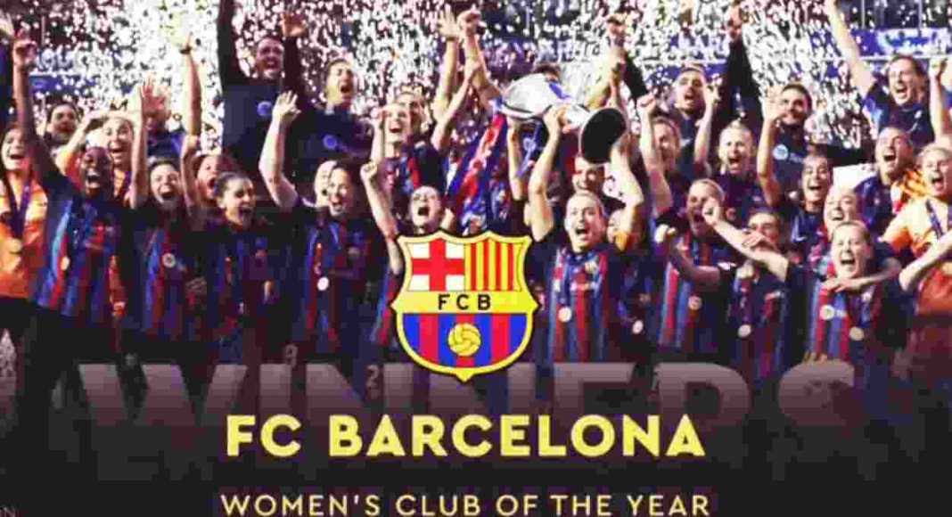 FC Barcelona Femeni raih klub sepak bola wanita terbaik 2023 di gala Ballon d'Or