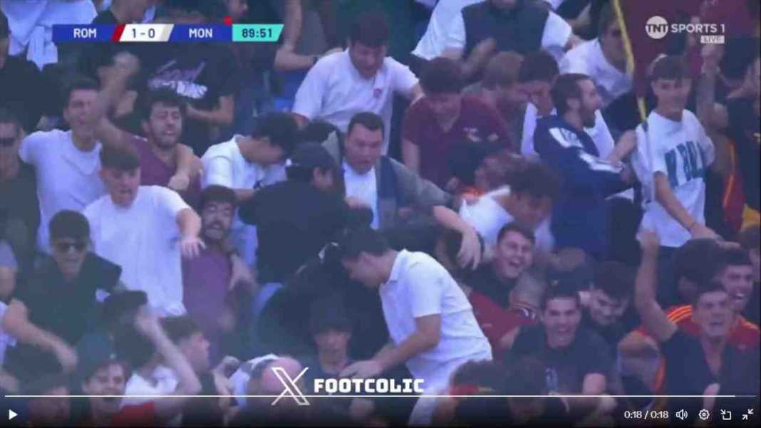 Fans Roma usai gol kemenangan menit 90 atas Monza Inilah Alasan Mengapa Fans Roma Sangat Amat Gembira dengan Gol El Shaarawy Menit 90