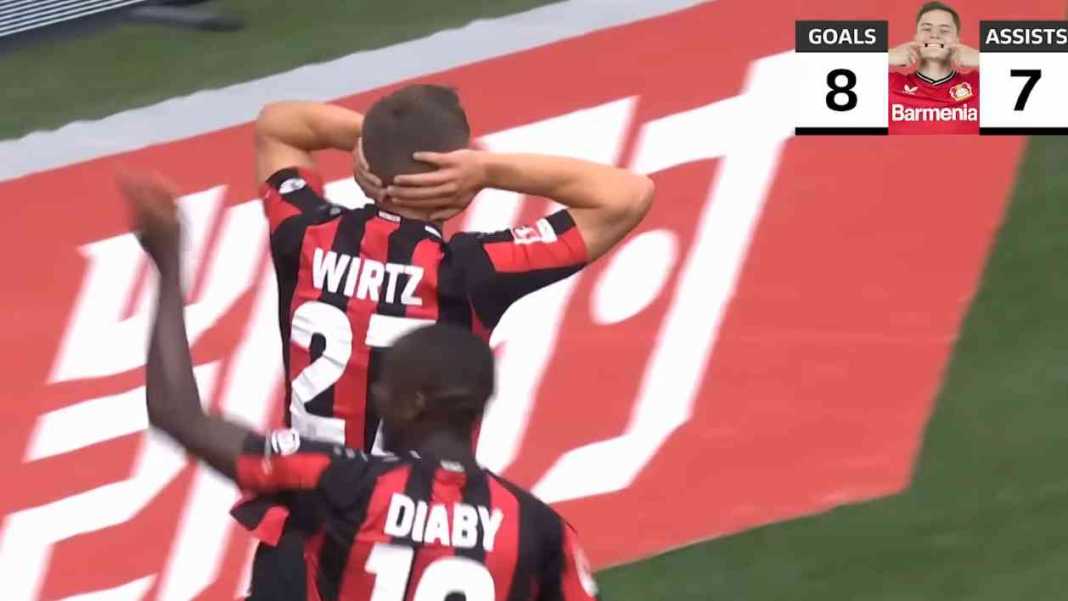 Florian Wirtz dalam sebuah laga Bundesliga Leverkusen Menang 5-1! Florian Wirtz Satu Gol dan Tiga Assist di Liga Europa