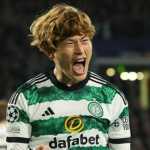 Furuhashi cetak gol di pertandingan antara Celtic vs Lazio di Liga Champions