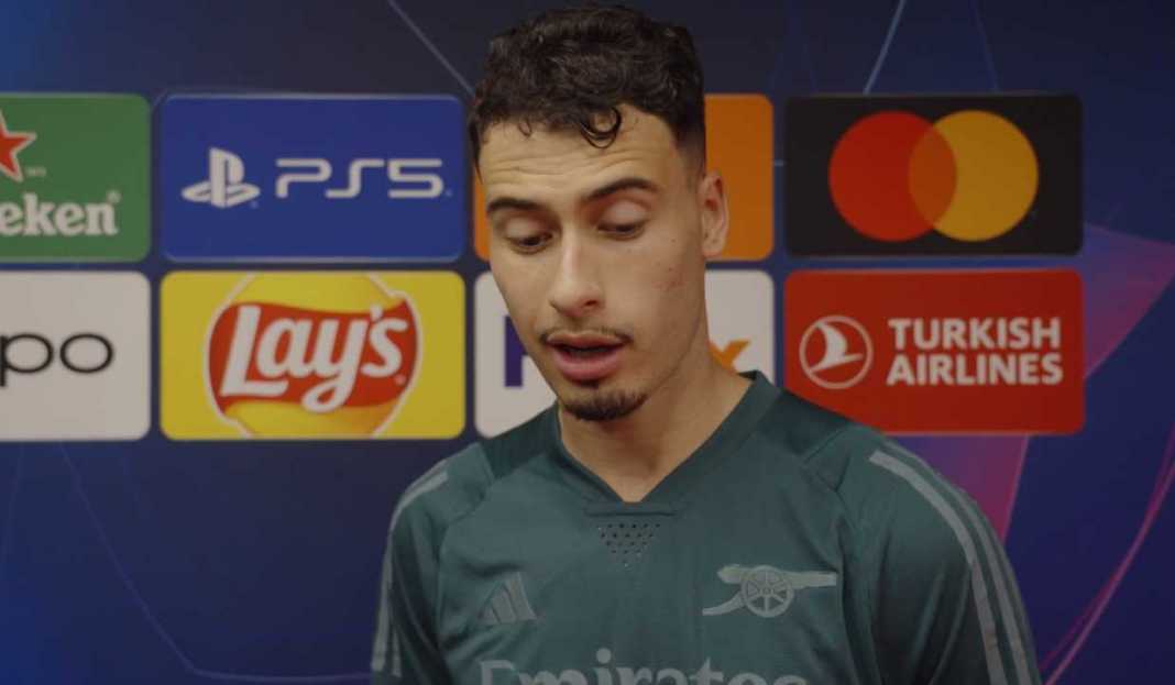 Gabriel Martinelli dalam wawancara usai pertandingan Gabriel Martinelli Puas Bukan Main Usai Cetak Gol di Laga Debutnya di Liga Champions