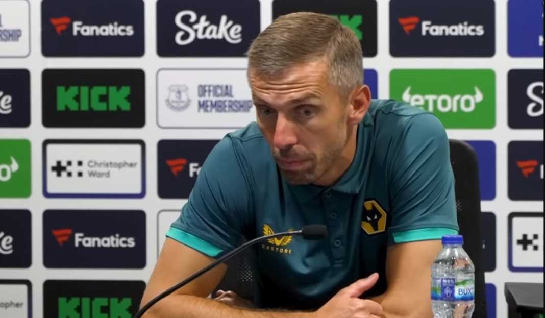 Gary O'Neil dalam konferens pers usai pertandingan Gary O'Neil Kecewa Wolves Imbang, Tapi Senang Timnya Bisa Rutin Mencetak Gol