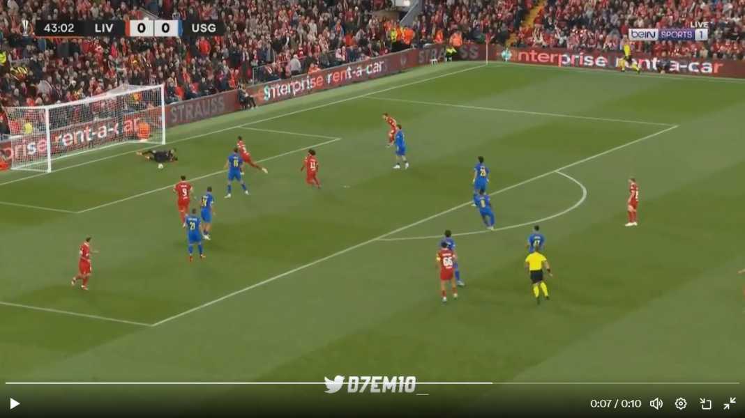Gol Ryan Gravenberch ke gawang USG Liverpool Menang Berkat Gol Termudah yang Ada di Liga Europa Tadi Malam