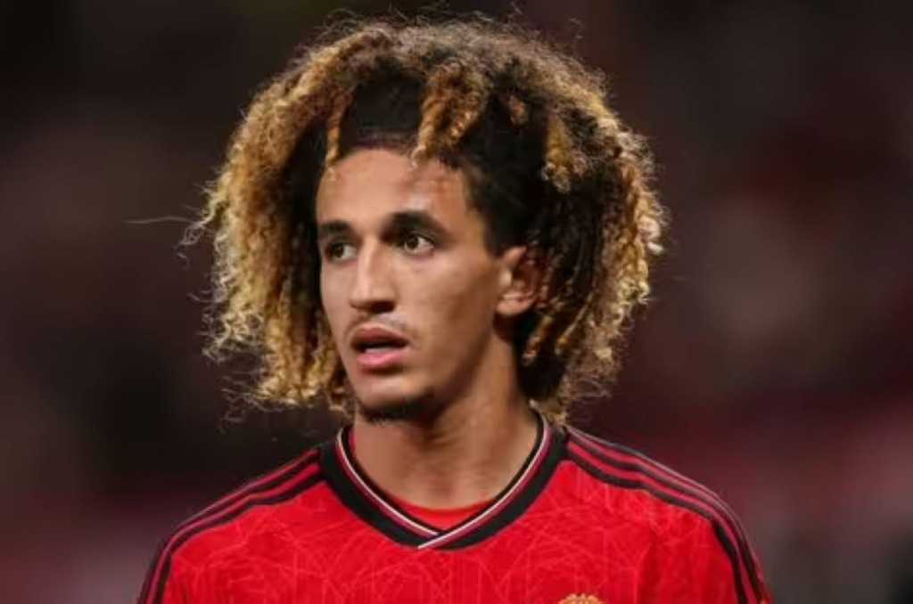 Hannibal Mejbri dalam sebuah aksinya di Manchester United