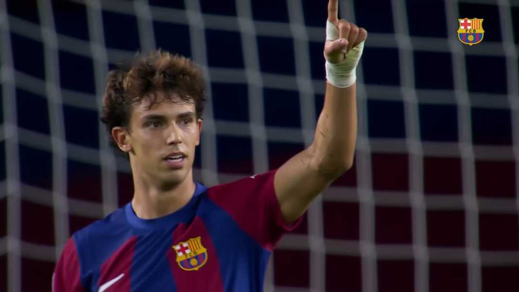 Joao Felix usai cetak gol ke gawang Royal Antwerp Prediksi Susunan Pemain Barcelona di Liga Champions