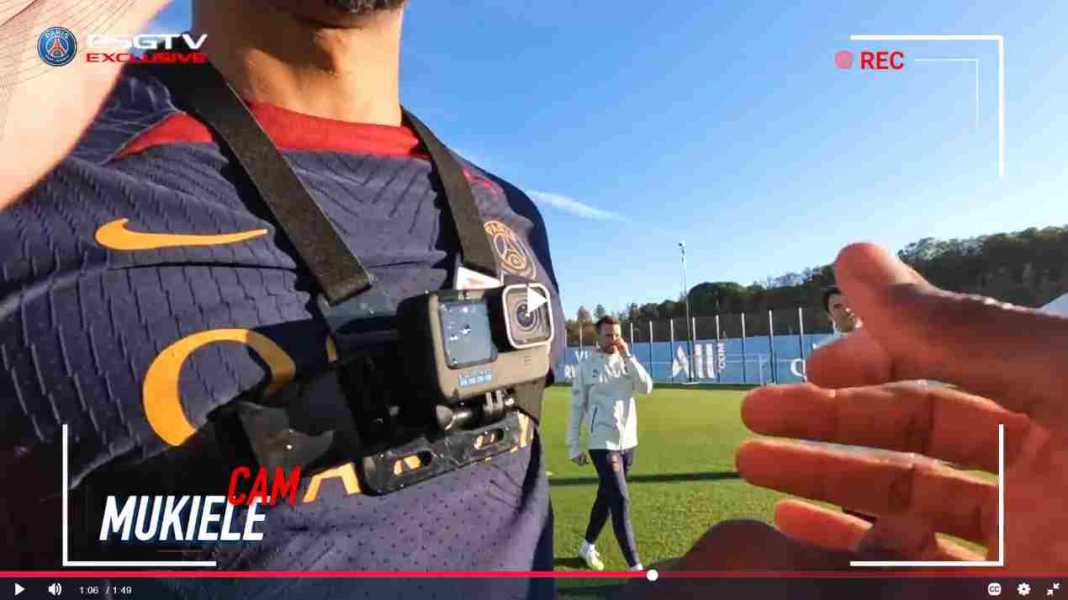 Kamera dada PSG di sesi latihan Pemain PSG Kenakan Bodycam Saat Latihan, Kita Berasa Ikut di Situ