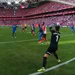 Kepa Arrizabalaga saat gagalkan upaya Atletico Madrid