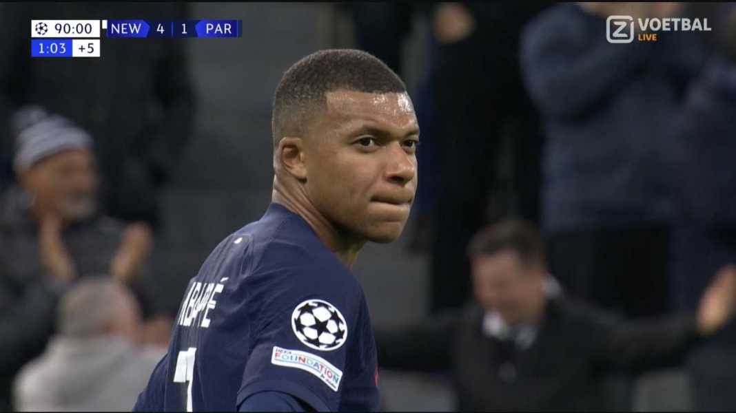 Kylian Mbappe setelah skor 4-1 di Newcastle