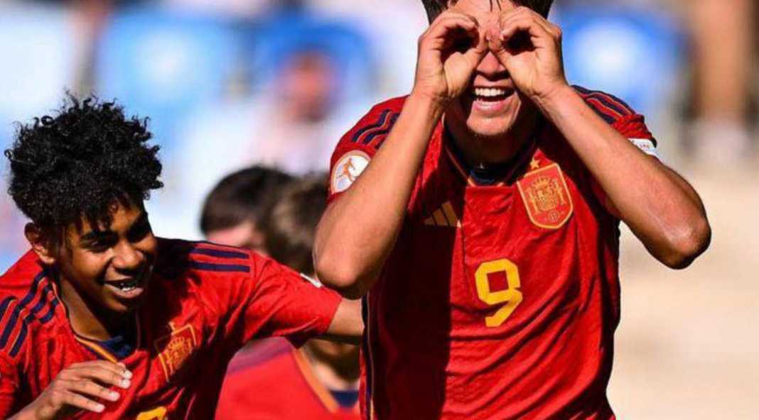 Lamine Yamal dan Marc Guiu saat Piala Eropa U17 Trio Penyerang Barcelona 18 tahun Saat Akhiri El Clasico Nanti Malam!