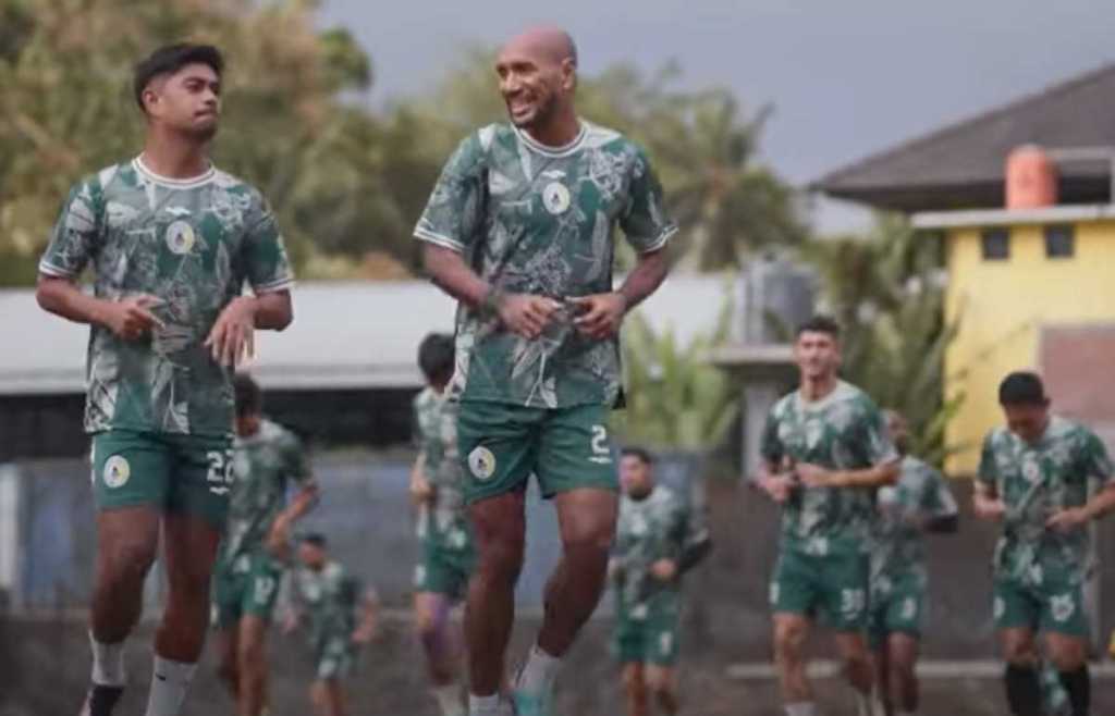 Latihan PSS Sleman jelang menjamu Persik Kediri