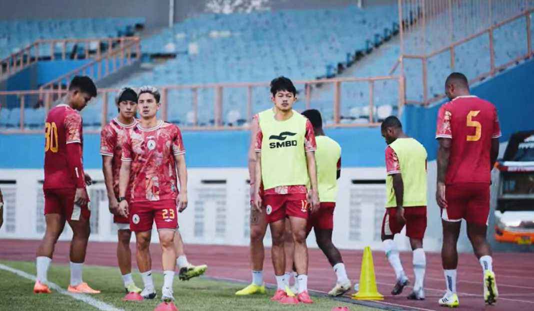 Latihan Pemain PSS Sleman Waduh, PSS Sleman Kesulitan Menang di Liga 1