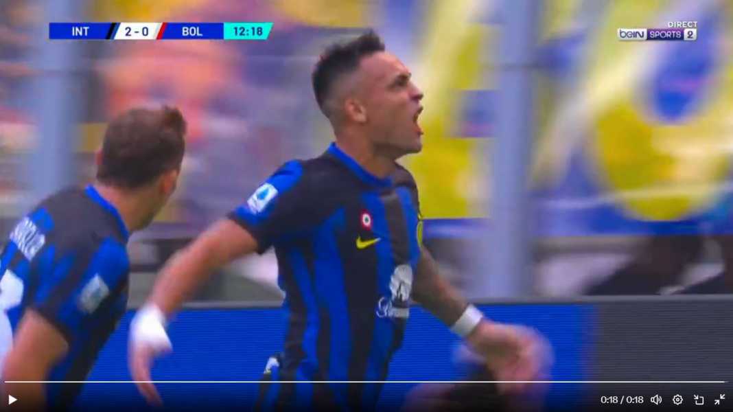 Lautaro Martinez cetak gol kontra Bologna Inter Gagal Menang Atas Bologna yang Pernah Mereka Kalahkan 6-1 Dua Kali!
