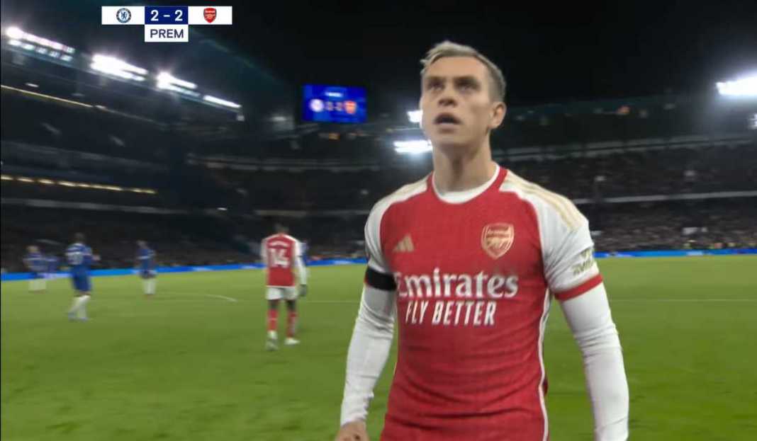 Leandro Trossard usai cetak gol penyelamat Arsenal Arsenal Harus Menang Mudah Melawan Tim Dengan Delapan Kekalahan dari Sembilan Laga