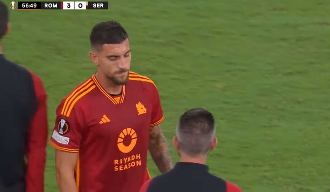 Lorenzo Pellegrini di laga Liga Europa bersama AS Roma Caglari Belum Pernah Menang Musim Ini, AS Roma Optimis Raih Kemenangan Ketiga Beruntun