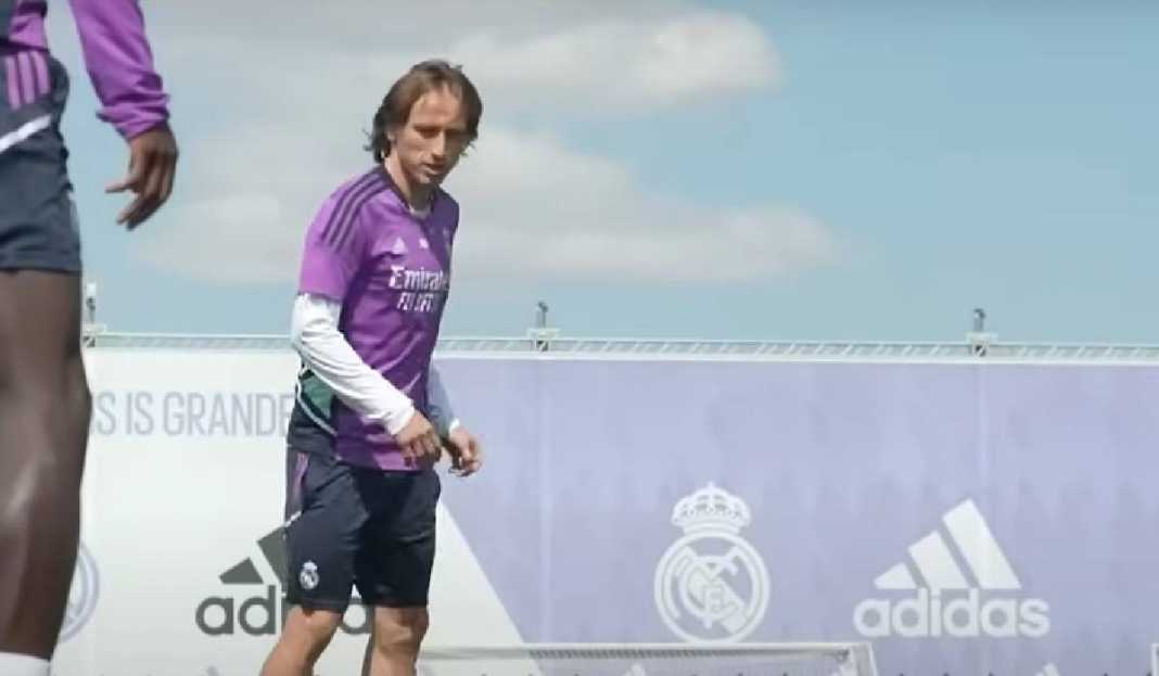 Luka Modric Sedang Latihan di Real Madrid Ngeri! Luka Modric Bakal Satu Tim dengan Lionel Messi di Inter Miami