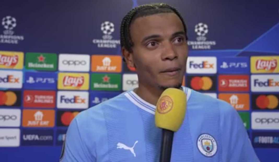 Manuel Akanji dalam wawancara usai pertandingan Manuel Akanji Sangat Girang Usai Cetak Gol di Negaranya Untuk Manchester City
