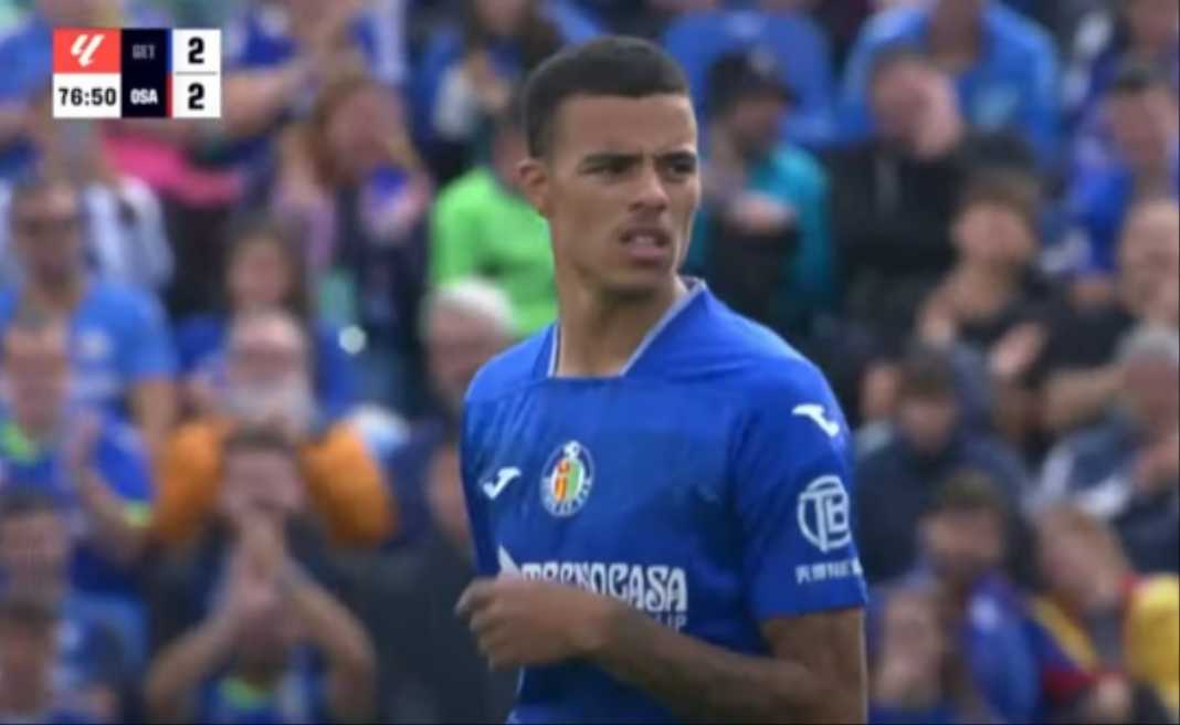 Mason Greenwood dalam laga Getafe vs Osasuna Mason Greenwood dalam laga Getafe vs Osasuna