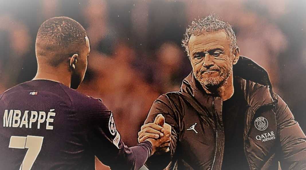 Mbappe dan Luis Enrique usai laga Newcastle Syarat-syarat yang Harus Dipenuhi Sebelum PSG Memecat Luis Enrique