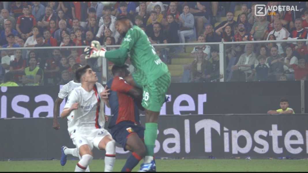 Mike Maignan berniat bunuh pemain Genoa Kiper Milan Berniat Bunuh Pemain Genoa, Kartu Merah Langsung!