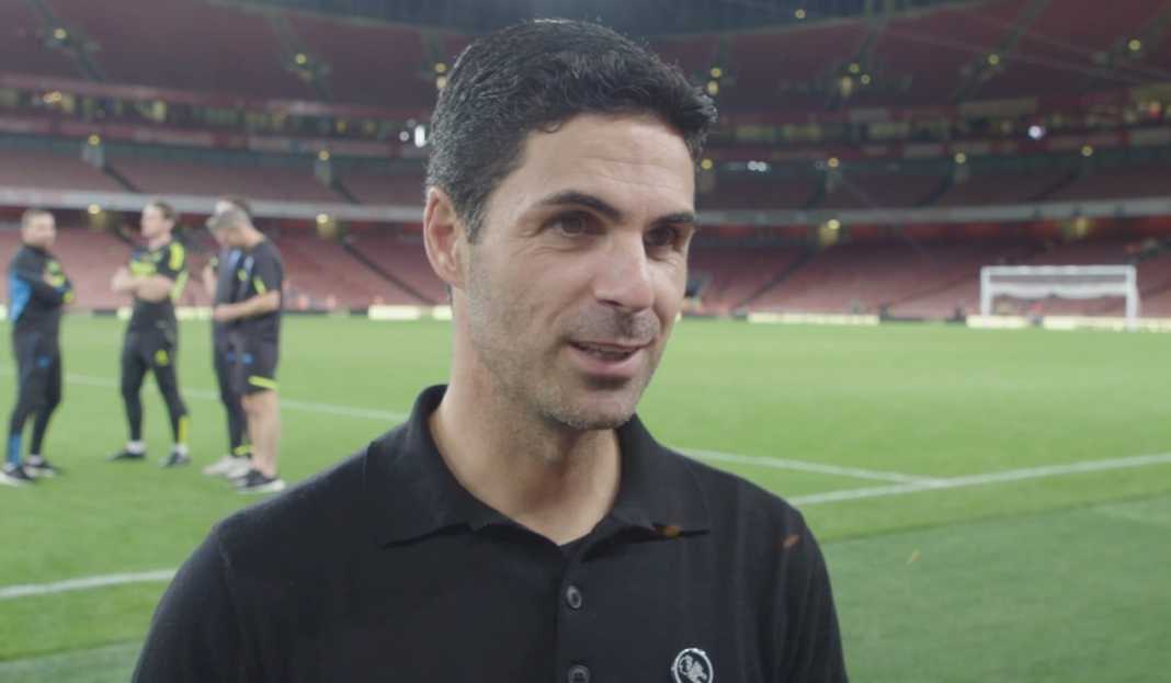 Mikel Arteta dalam wawancara usai pertandingan