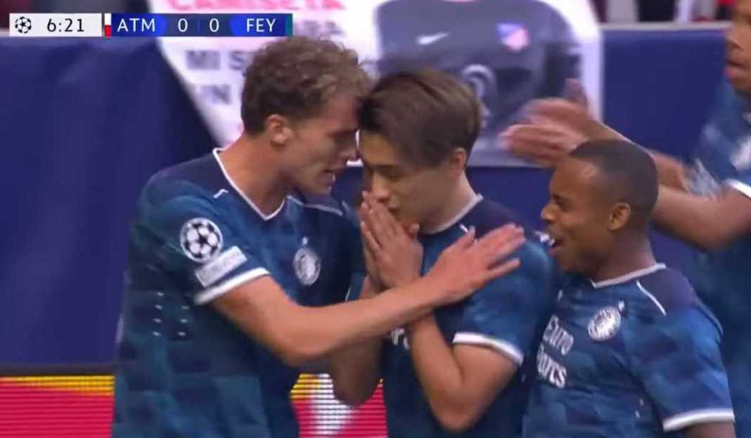 Para pemain Feyenoord rayakan gol Prediksi Feyenoord vs Lazio, Tuan Rumah Andalkan Lima Kemenangan Kandang Beruntun