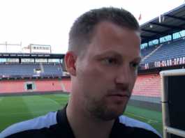 Pelatih FC Copenhagen Jacob Neestrup dalam wawancara