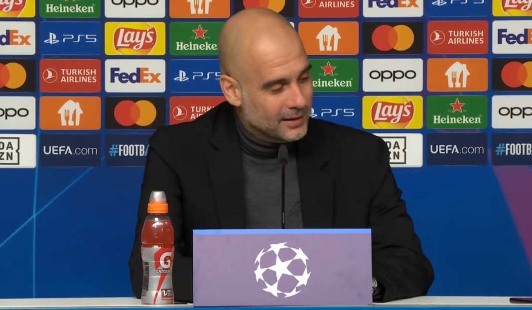 Pep Guardiola dalam konferensi pers pasca pertandingan Pep Guardiola Tak Pernah Ragukan Kualitas Manchester City, Puji Dampak Julian Alvarez