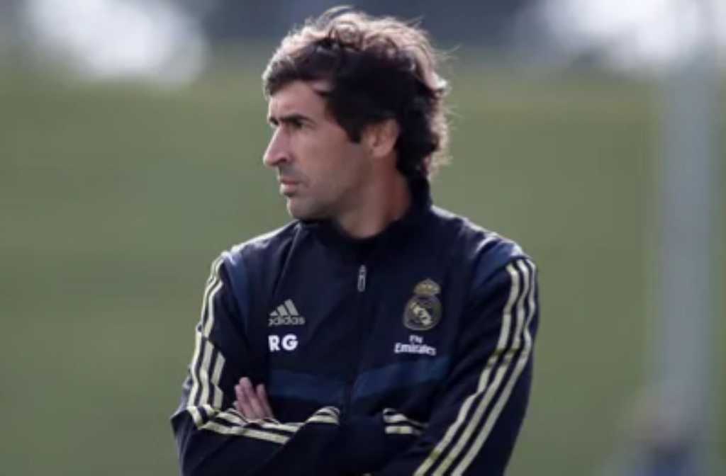 Raul Gonzalez di lapangan latihan Real Madrid Castilla