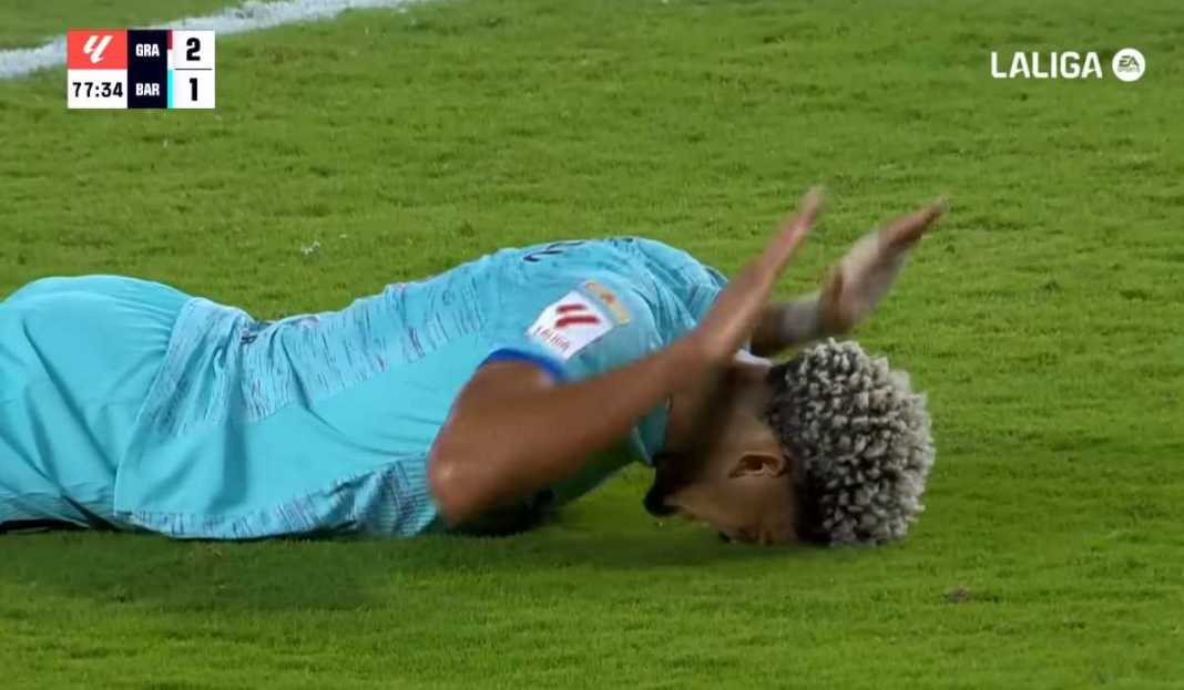 Ronald Araujo di laga Barcelona vs Granada Prediksi Barcelona vs Athletic Bilbao, Terkendala Masalah Cedera, Blaugrana Andalkan Rekor Kandang